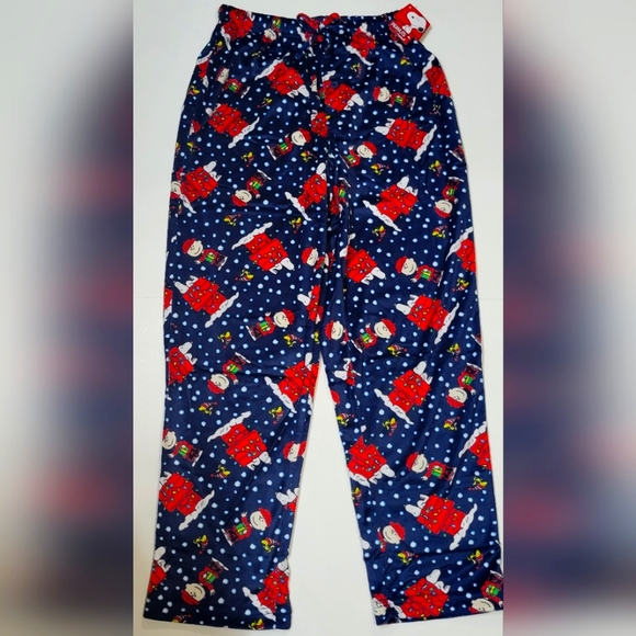 Brown Christmas Mens Snoopy Pajama Pants Peanuts Pants Charlie